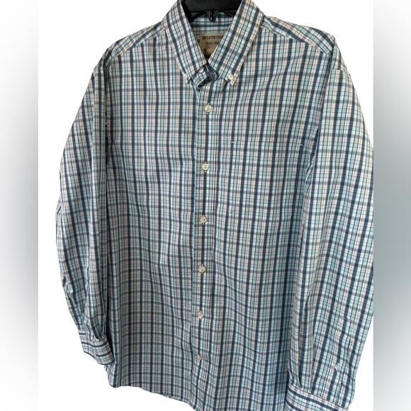 Duluth Trading Co Shirt Mens Medium Relaxed Fit Wrinkle Resistant L766 - Picture 6 of 6